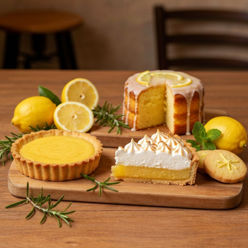 Artisan lemon pastries and cakes at Boss Lemon